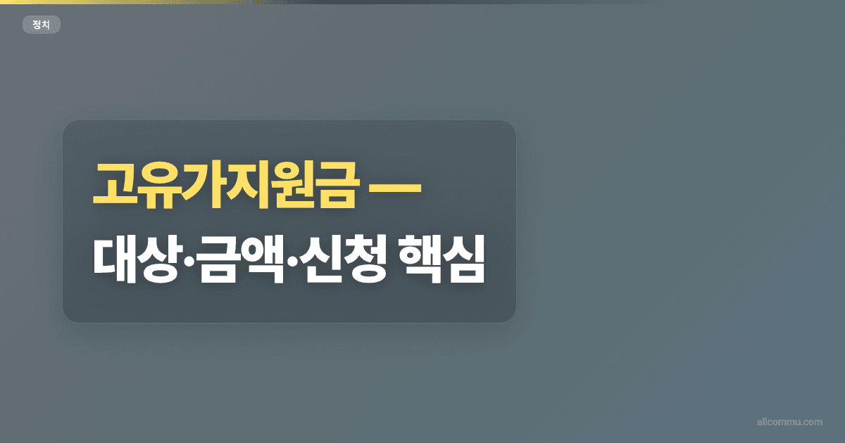 고유가피해지원금 지역별 지급 금액, 차이점은?