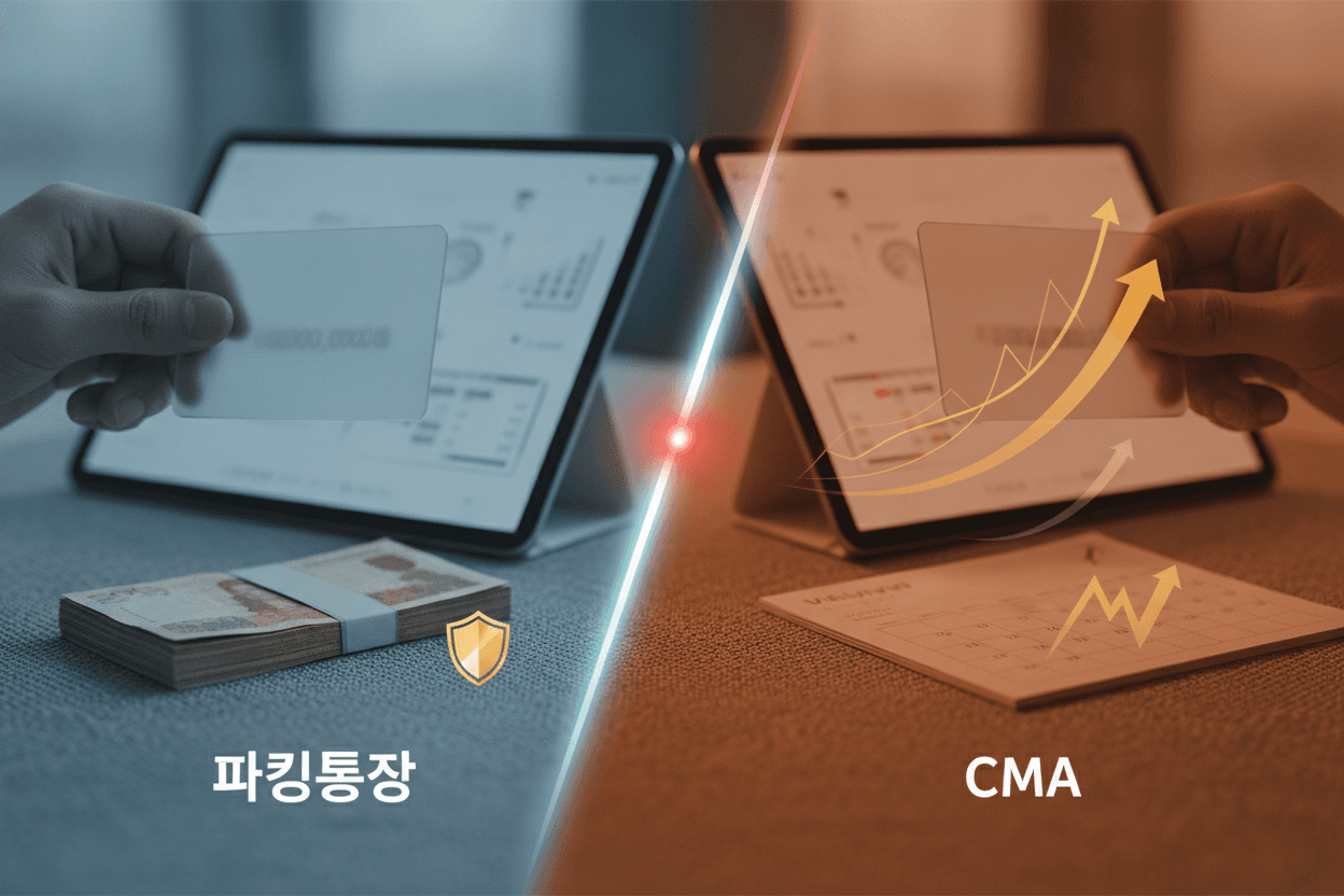 파킹통장 vs CMA, 먼저 확인할 기준과 예외